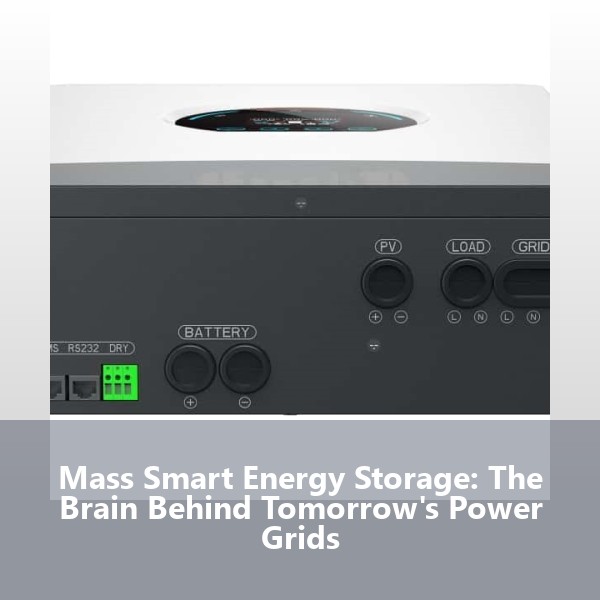 Mass Smart Energy Storage: The Brain Behind Tomorrow's Power Grids